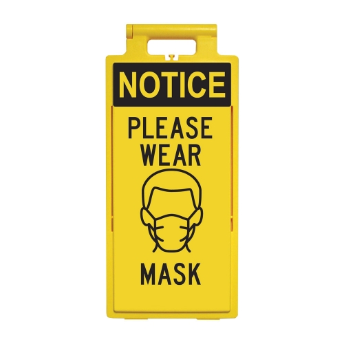Lamba Floor Stand - Notice Please Wear Mask