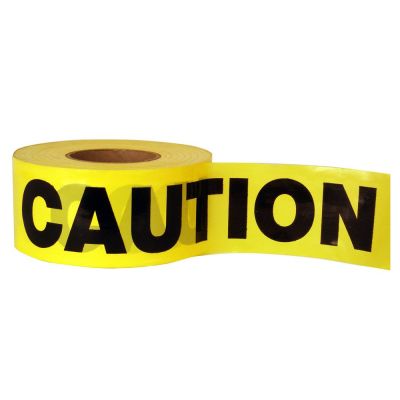 Barricade Yellow Caution Tape 2 Mil, 1000 feet