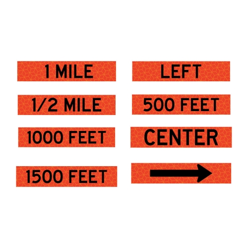 Velcro Overlays Roll Up Traffic Sign   