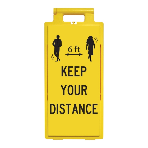 Lamba Floor Stand - 6 ft Keep Your Distance