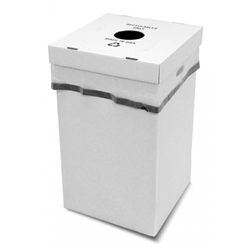 Qwik Set Disposable Event Waste Can w/Multi-use Lid - 20 pack