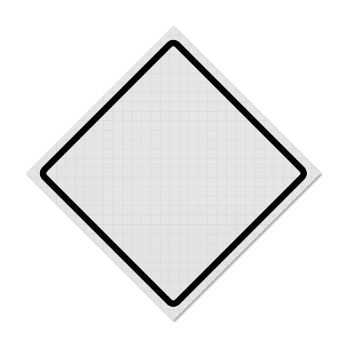 White Roll Up Traffic Sign - Custom or Blank