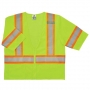 GloWear Class 3 Two-Tone Hi Vis Vest Lime w/1 Inside Pocket 