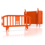 Movit Plastic Crowd Control Barricade - 30 Pack 