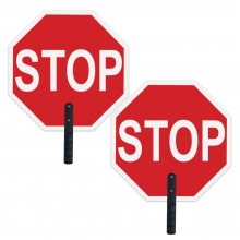 Stop/Stop Plastic Paddle w/9" Polygrip Handle