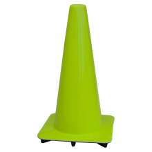 Lakeside 18" Lime-Green Traffic Cone, Made in USA
