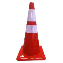 Lakeside 28" 7 lb Red Traffic Cone w/4" & 6" Reflective Collars
