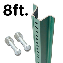 U-Channel Sign Post Kit - 8 foot tall, Standard