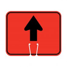 Traffic Cone Sign - UP ARROW
