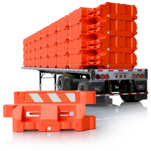 Hydrocade Water Fillable Barricade System Truckload