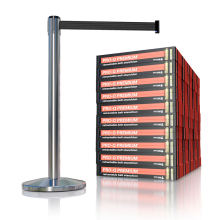 Retractable Belt No-Lean Stanchions - Premium Stainless Steel Finish 50 Pack
