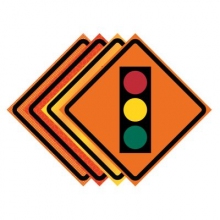 Traffic Signal Symbol Roll-Up Traffic Sign