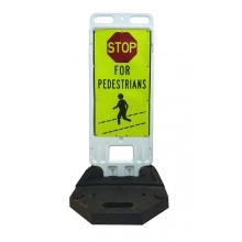 Step-N-Lock Vertical Panel - Stop For Pedestrians