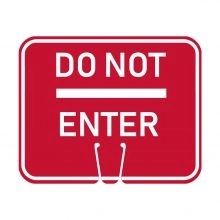 Traffic Cone Sign - DO NOT ENTER - 11