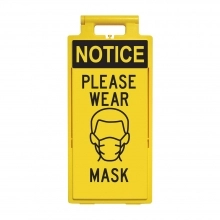 Lamba Floor Stand - Notice Please Wear Mask