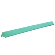 6' Dura Stop Plastic Parking Block - Electric Vehicle Green, 3.25