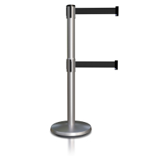 Pro Series Dual Line 10' Retractable Belt Stanchion 