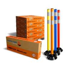 Omniflex 36 Inch Tubular Traffic Delineators - 370 Pack
