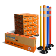 Omniflex 48 Inch Tubular Traffic Delineators - 320 Pack