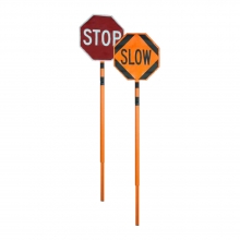 Roll Up Stop/Slow Telescoping Sign