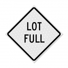 White Roll Up Traffic Sign - Lot Full