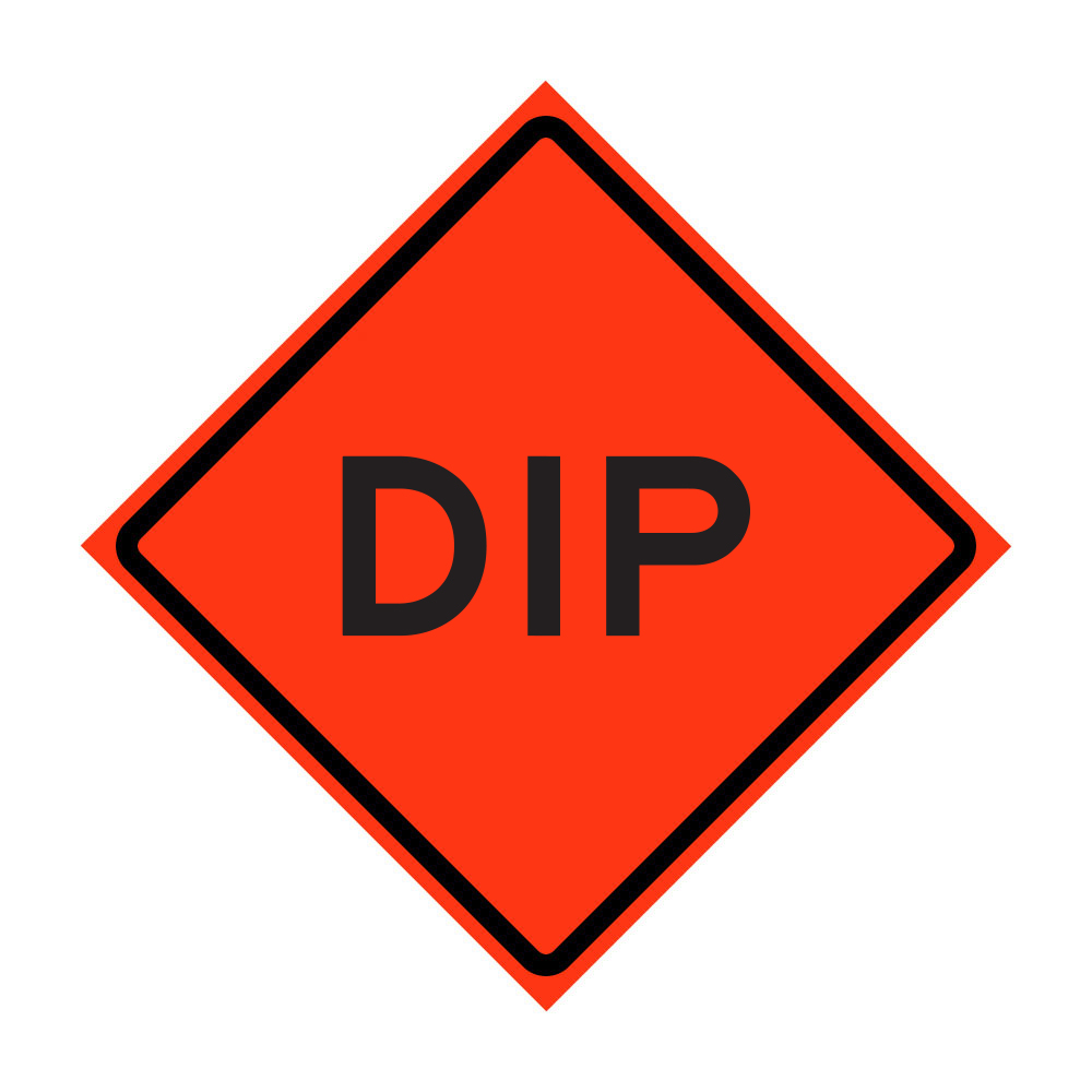 Dip Roll-Up Traffic Sign