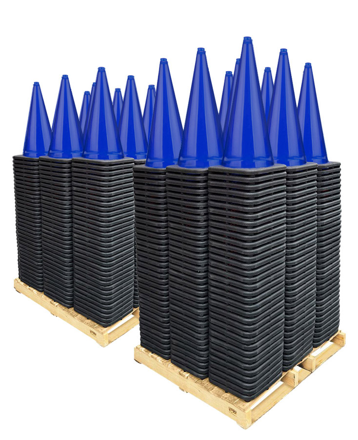 28" Traffic Cones, 7 lb Base - Pallet - Select Color