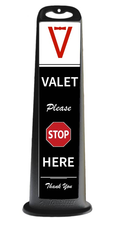 Cortina TrailBlazer Vertical Panel 45", Valet Please Stop Here Thank You