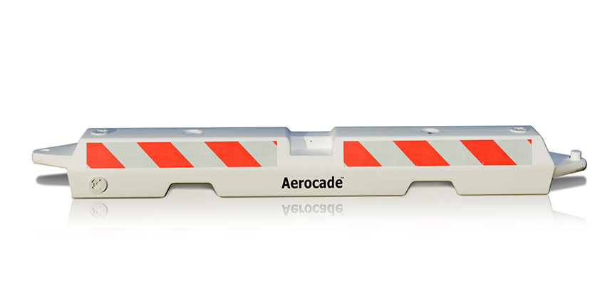 White Aerocade Airport Barricade