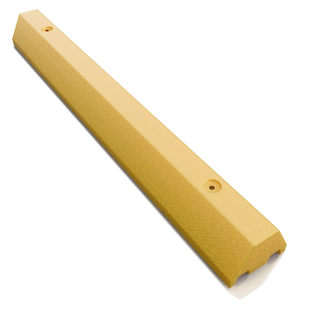 4' Dura Stop Lightweight Plastic Parking Block, 4"H