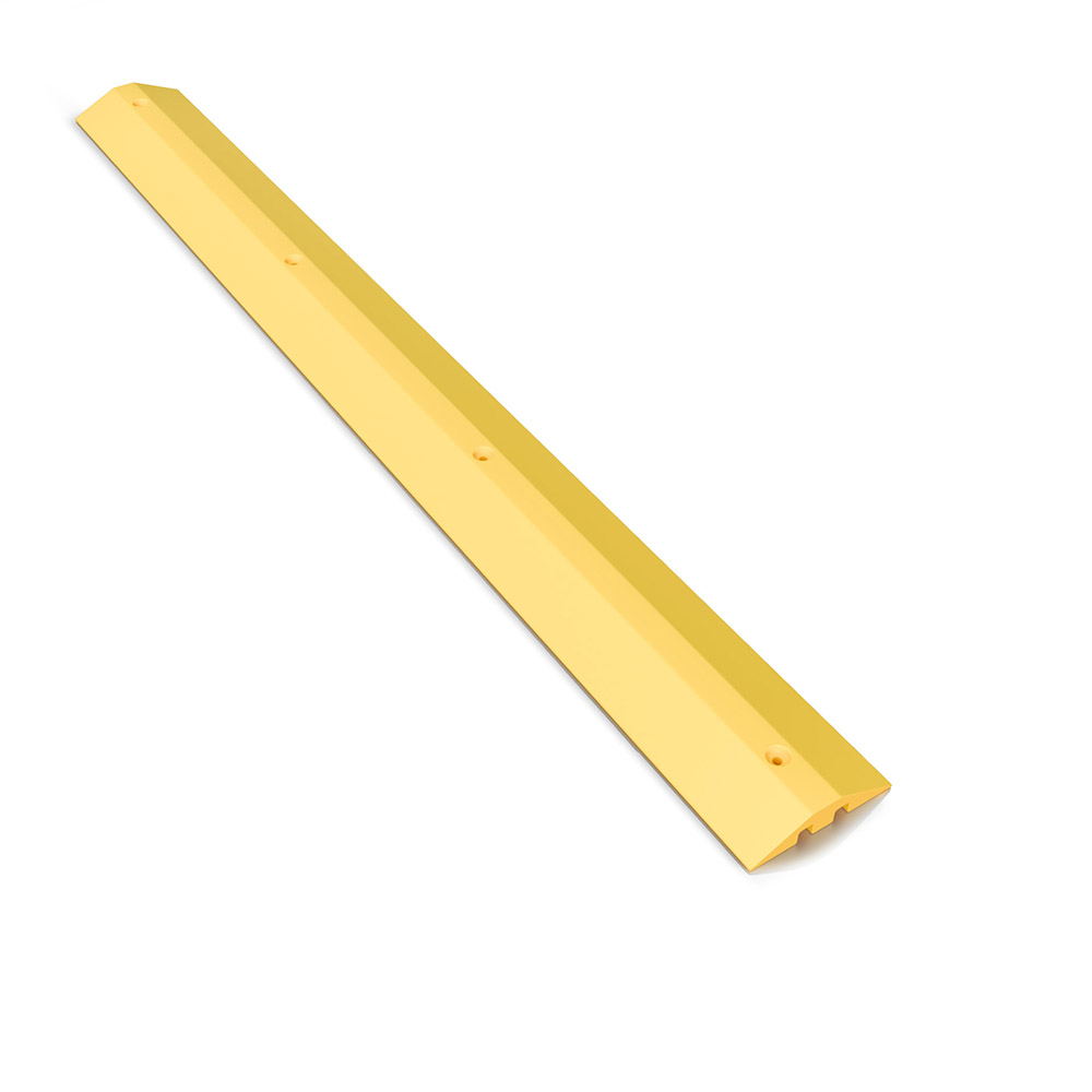 8 Foot Standard Speed Bump w/Channels - Yellow