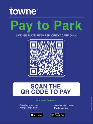 Towne Pay to Park Sign