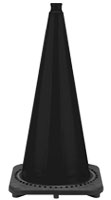 Black traffic cones