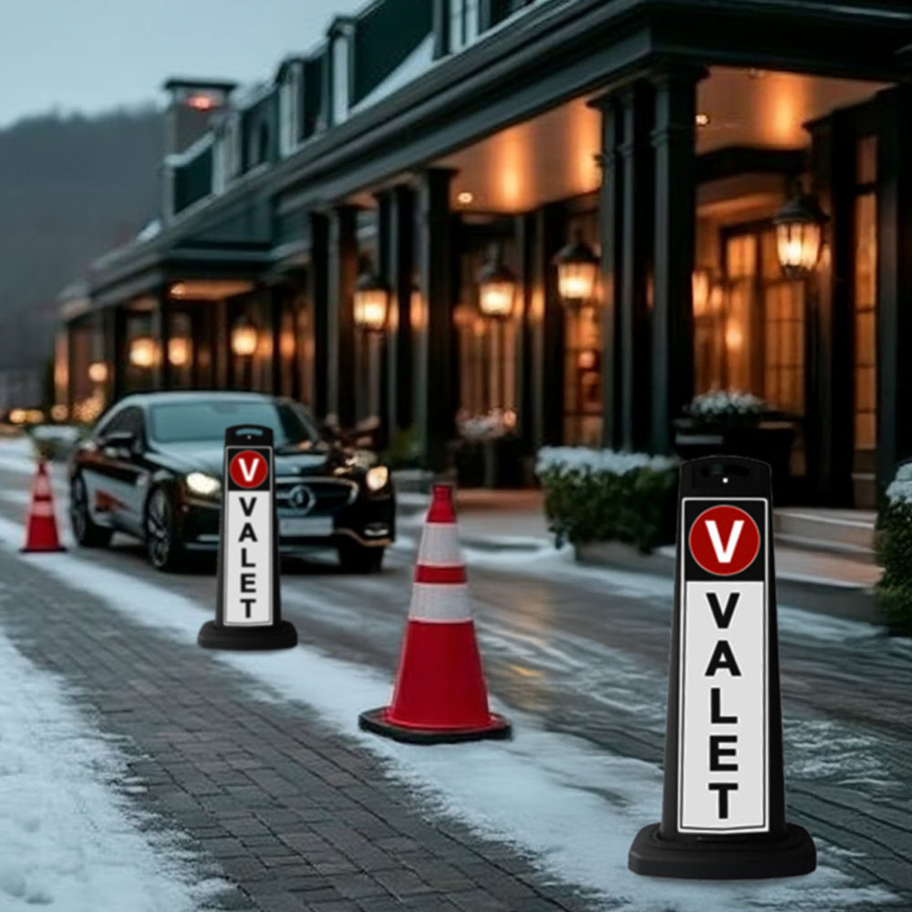 Vertical Sign Panels and Cones