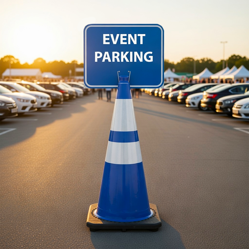 Event Parking Cone Signs