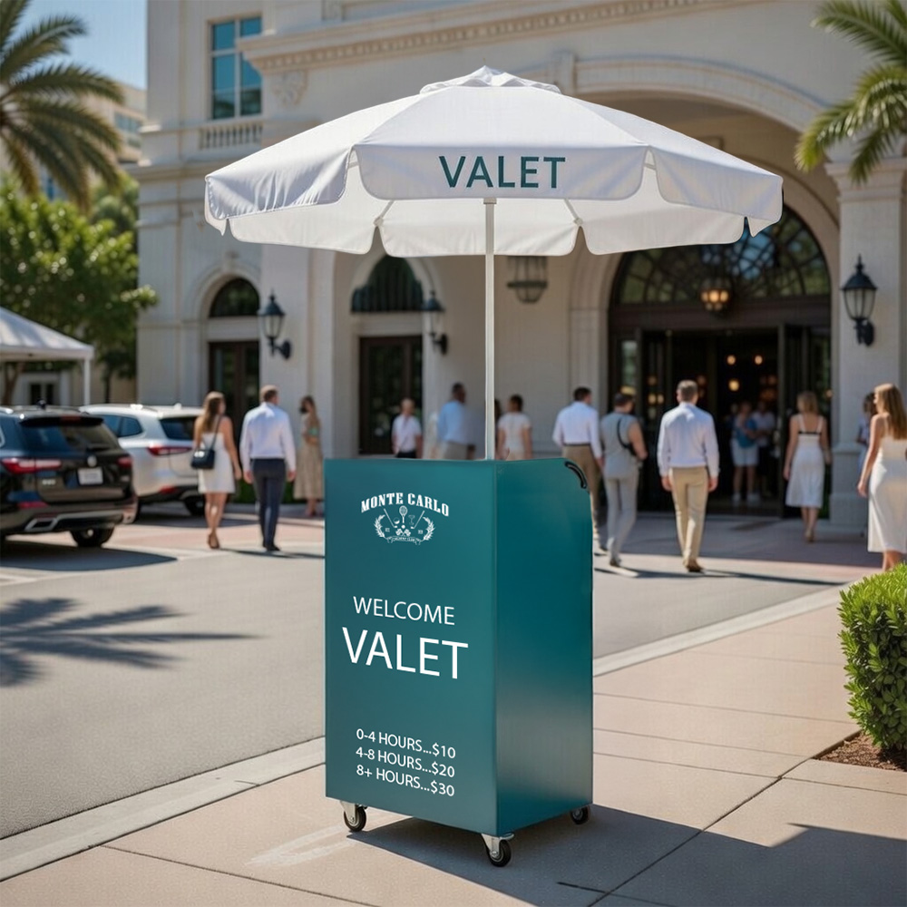 Valet Podium Umbrella
