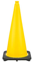 Yellow traffic cones